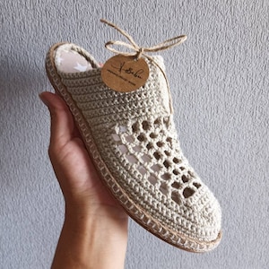 Babu Shoe's trendy slippersSummer slippers - handmade crochet shoes. Handmade slippers. Hand knitted & hand embroidered