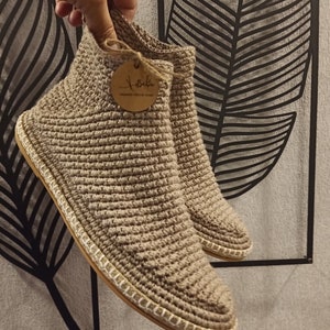 Patik - handcrafted crochet boots. Hand knitting and hand stitching. by Babu Shoes