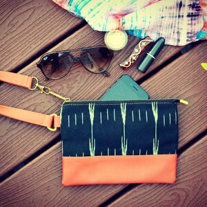 Donna Vegan Leather Pouch / sacchetto da donna / borsa della cerniera / sacchetto cosmetico / regalo per lei / regalo per le donne / borsa moneta / regalo anniversario