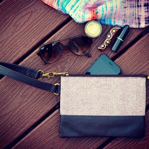 Donna Vegan Leather Pouch / sacchetto da donna / borsa della cerniera / sacchetto cosmetico / regalo per lei / regalo per le donne / borsa moneta / regalo anniversario