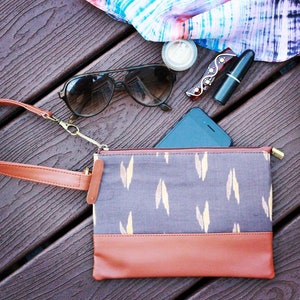 Donna Vegan Leather Pouch / sacchetto da donna / borsa della cerniera / sacchetto cosmetico / regalo per lei / regalo per le donne / borsa moneta / regalo anniversario