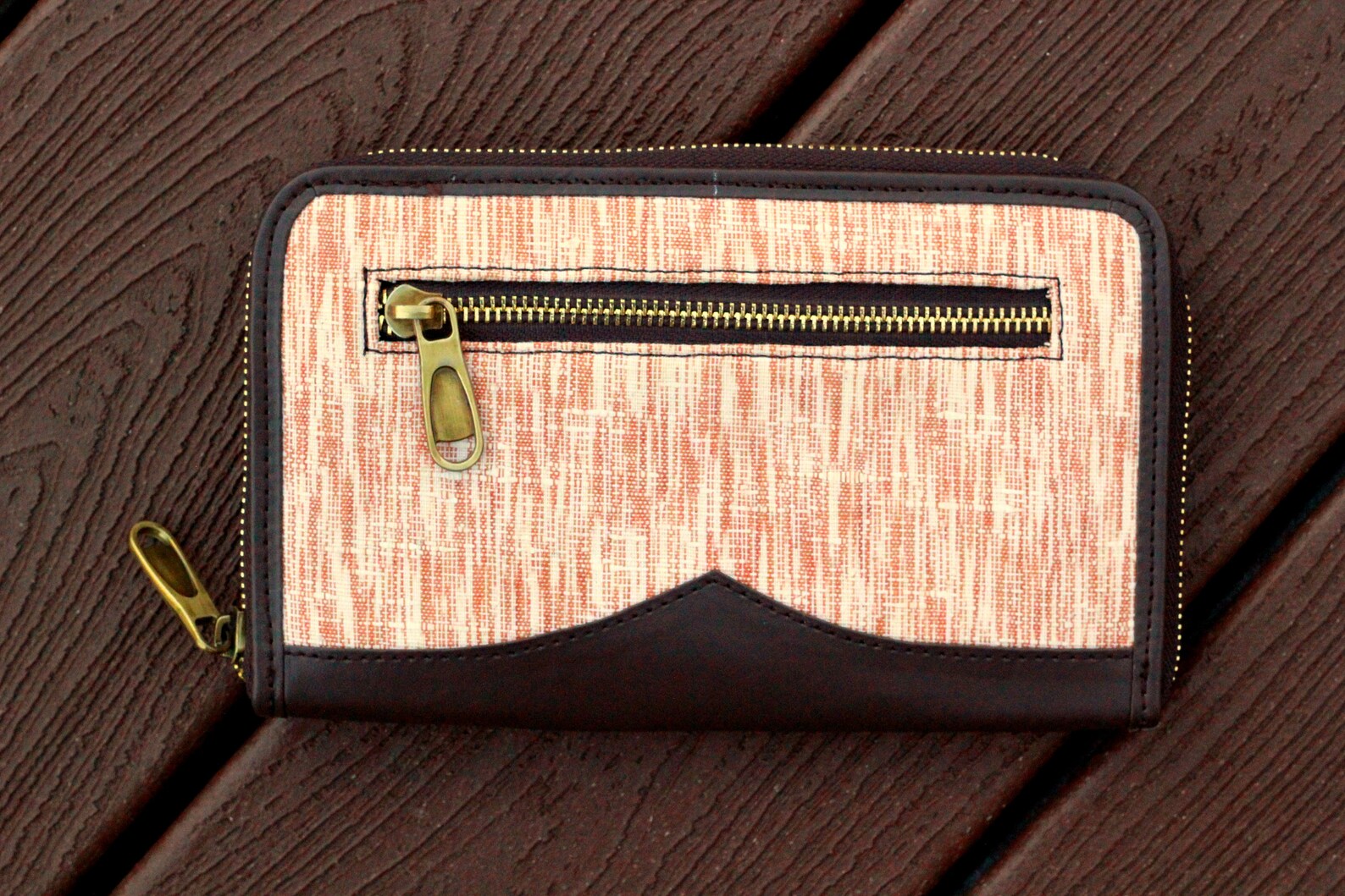 Womens Vegan Leather Wallet Womens Wallet Zipper Wallet Etsy