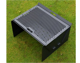 Opvouwbare vuurplaats BBQ-grill, Metal Art, SVG DXF (digitale download)