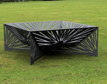 Acadia-vuurplaats: minimalistisch vierkant ontwerp (CNC-bestanden)