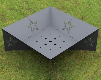 Dallas Cowboys Fire Pit DXF-bestanden: CNC lasergesneden ontwerp (digitale download)