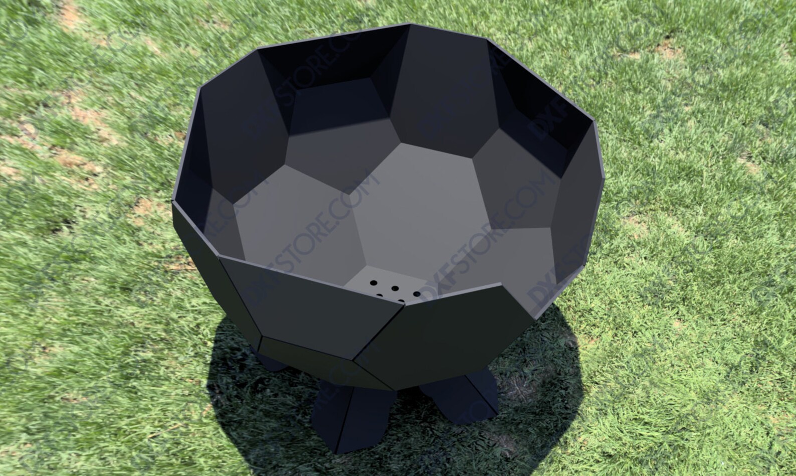 Fire Pit Ball Half Plain 2 Sizes BUNDLE, Fire Pit for Camping, Metal