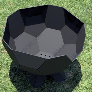 Metal Art Fire Pit Ball - 2 Sizes, CNC DXF SVG (Digital Download)