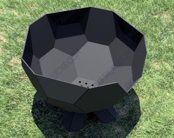 Metal Art Fire Pit Ball - 2 Sizes, CNC DXF SVG (Digital Download)