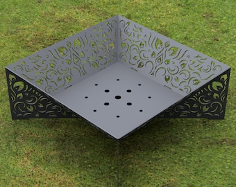 Lommerrijke vuurplaats: CNC-plasmalasergesneden bestanden (DXF, SVG)