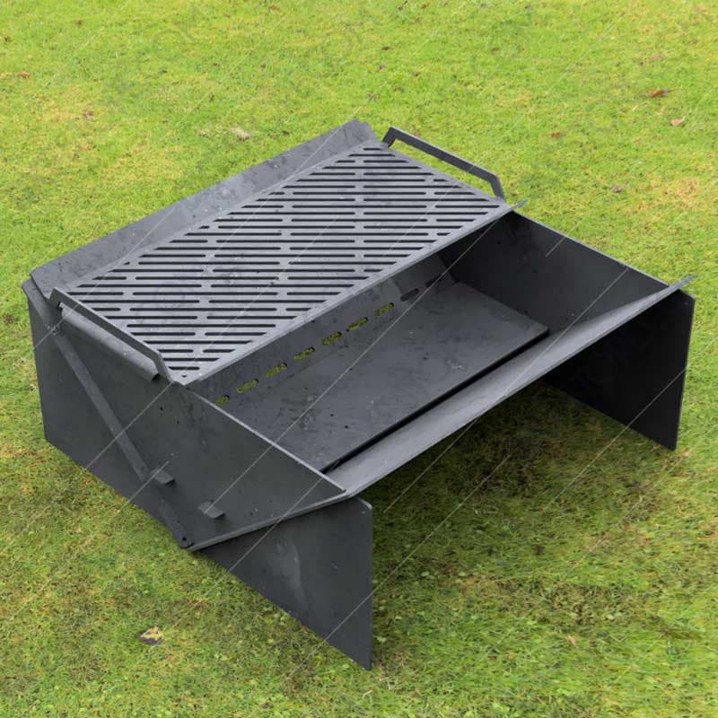 Fire Pit Minimal Collapsible With Modern Grate Custom Fire Pit 30x30x12