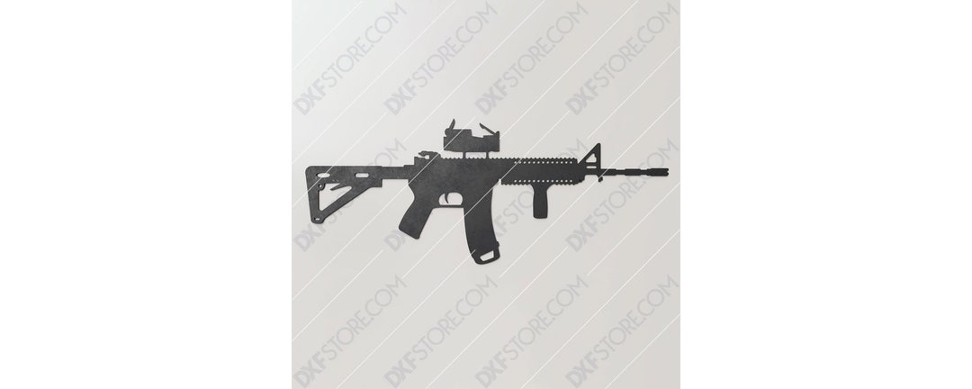 AR 15 Rifle Dxf Svg – Laser Cut CNC Plasma Files (digital Download) - Etsy