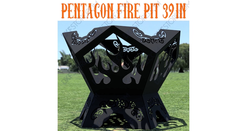 Fire Pit Svg No Welding Needed Dxf Digital Download Tribal Metal