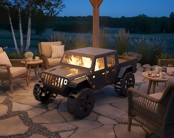 Jeep Gladiator Fire Pit DXF-bestand: plannen voor CNC-plasmagesneden (digitale download)