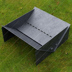 Fire Pit plegable moderno minimalista Fire Pit (30 x 30 x 12 pulgadas) SIN SOLDADURA- Descarga digital Dxf