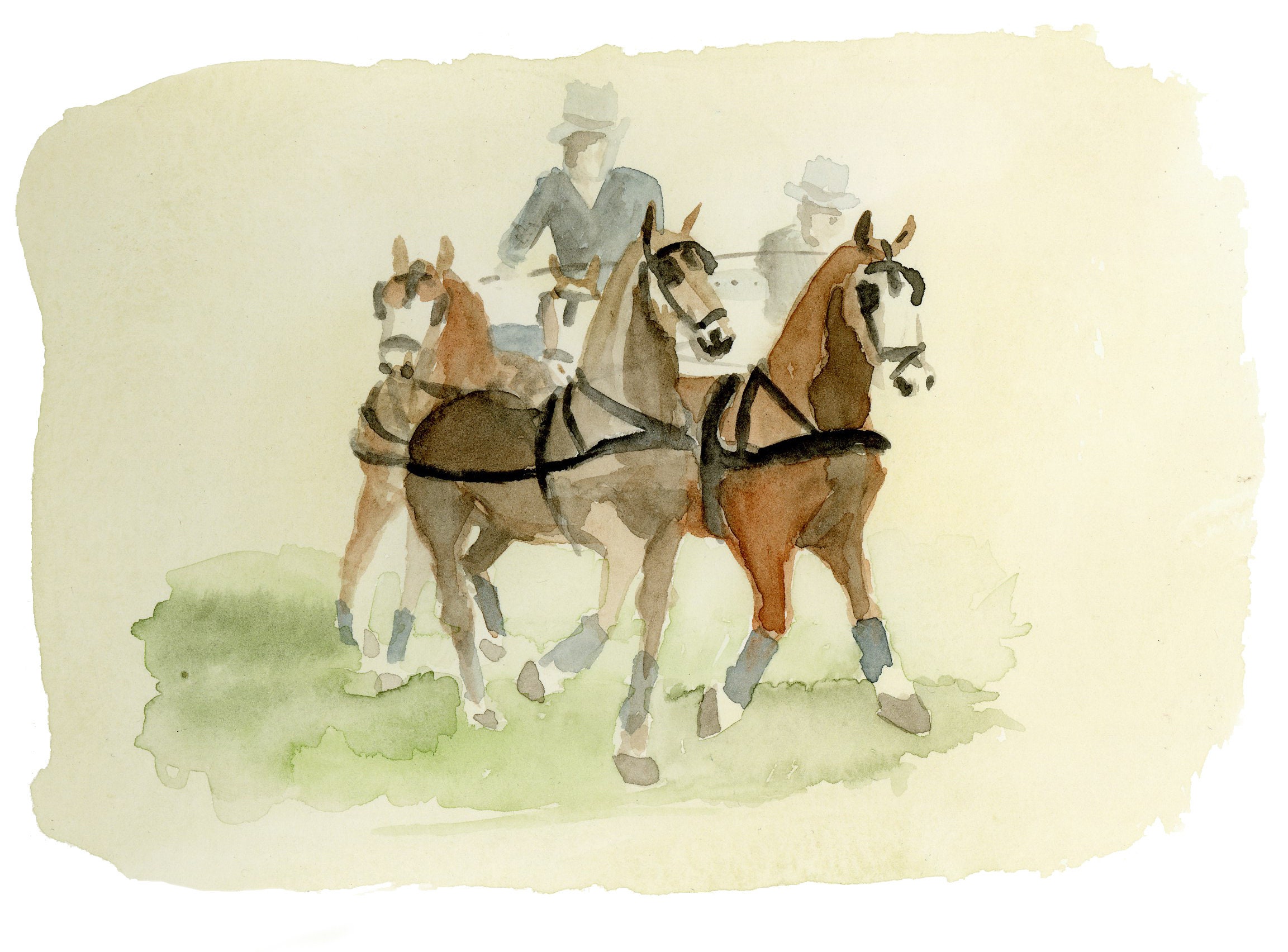 Attelage 4 Poneys Affiche