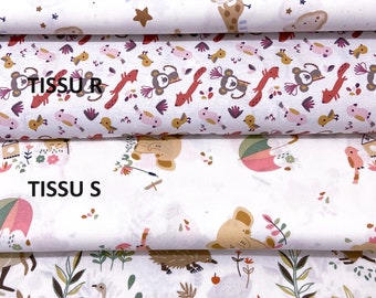 Tissu imprimé 100% coton -  Certifié OekoTex