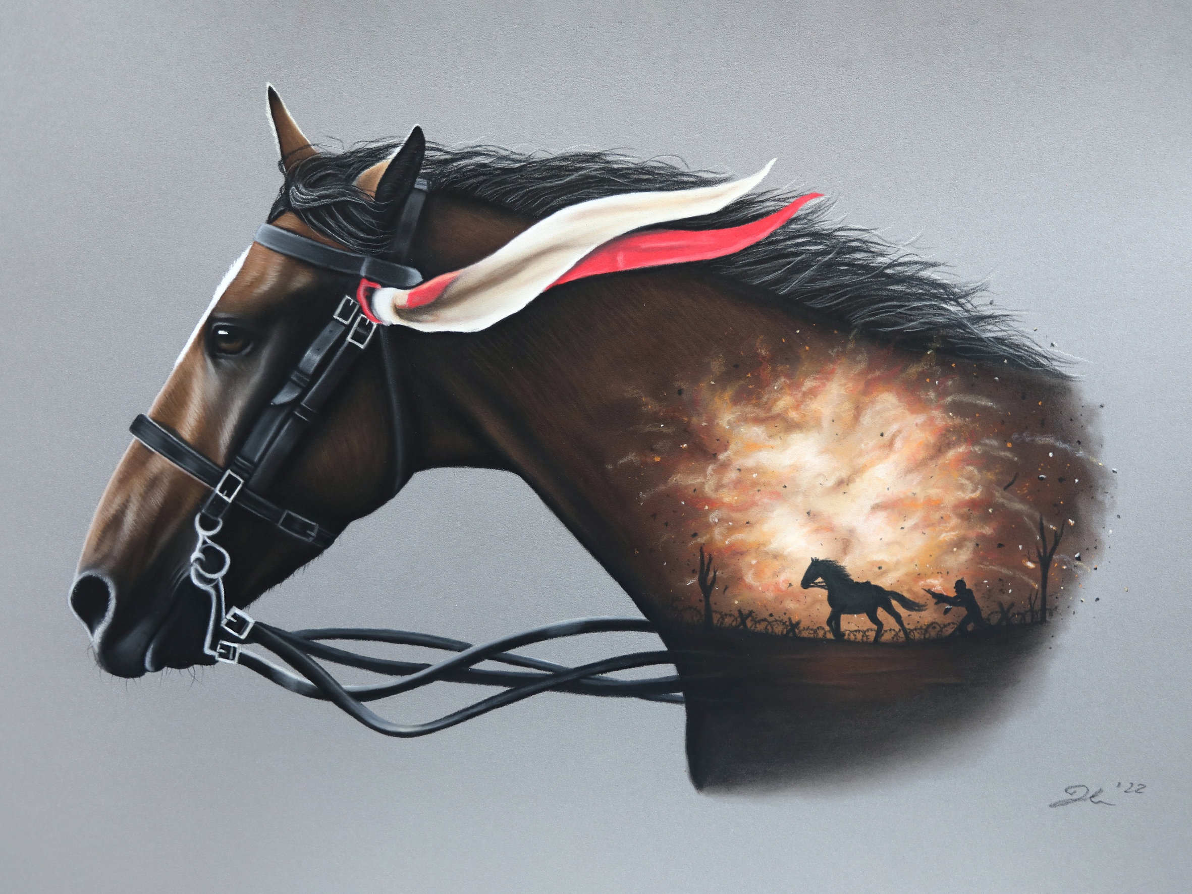 War Horse Joey Painting