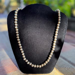 Vintage Taxco Sterling Silver Bead Necklace