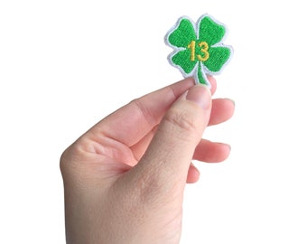 Lucky Number Clover Iron On Patch | Patches for Bookbags | Patches for Kids | St. Patrick’s Day Patch | Lucky Patch