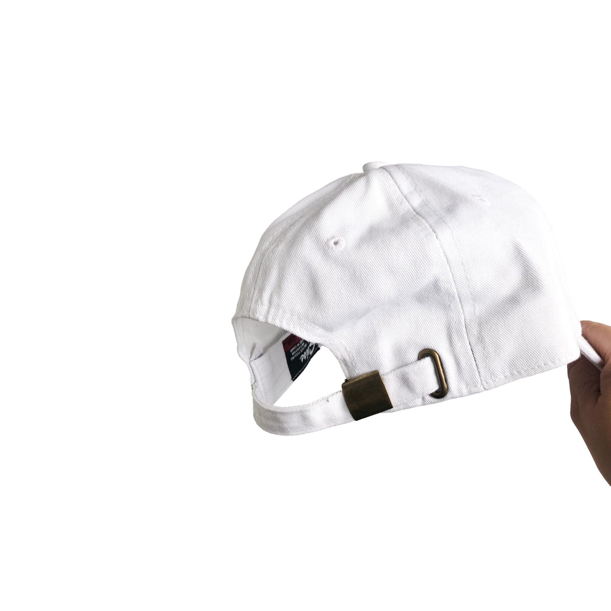 Bridal White \'Bride\' Baseball Cap - Gold Script Accent BRIDE Embroidered Baseball Hat - White – Miss To Mrs® Shop main image 2
