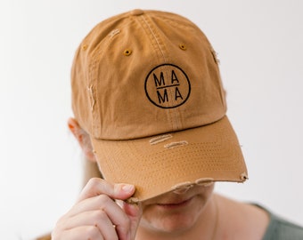 Mama Embroidered Hat | Vintage Hat | Gift for Mom | Mother's Day Gift