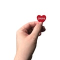 Custom Date Mini Heart Iron On Patch | Patches for Bookbags | Patches for Jean Jacket | Red Heart Patch | Custom Name Patch