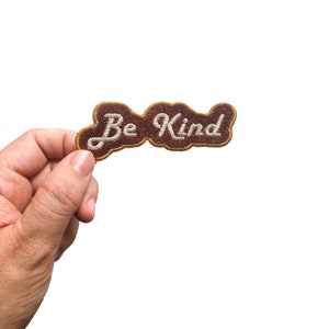 Be Kind Iron On Patch | Patches for Bookbags | Patches for Jean Jacket | Patches for Back to School