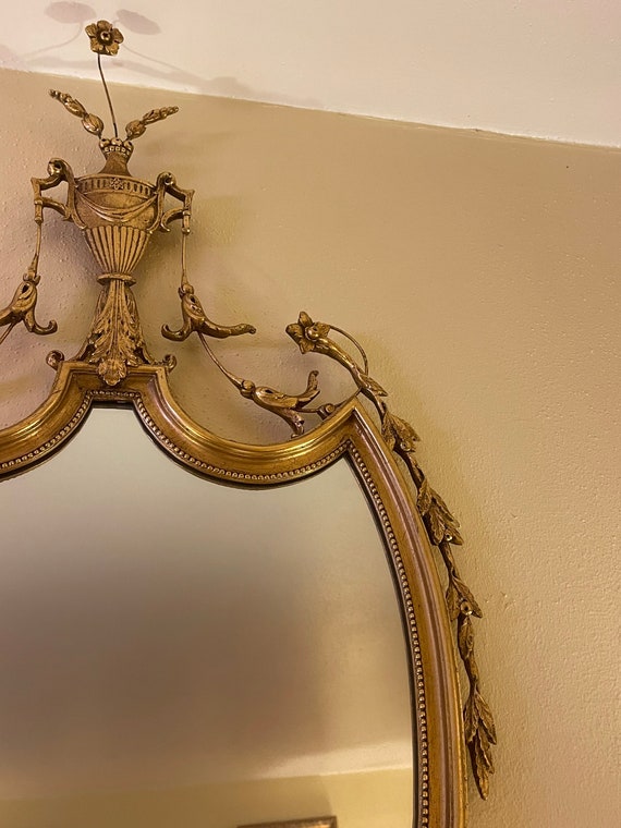 Oversized Full Length Mirror, Antique Gold, Handmade, French Era Inspired  19th Century Design,stand Alone Show-stopper 