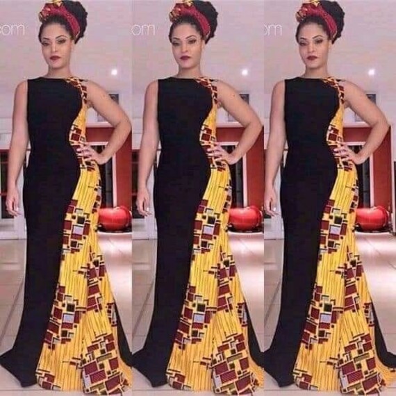 Flay top ankara gowns