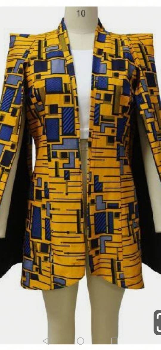 Ankara Cape Jacket - Etsy UK