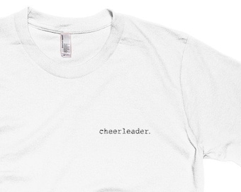 cheerleader. Embroidered T-Shirt