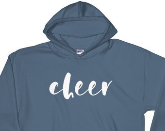 Cheer Hoodie - Cheerleading Script Hooded Sweatshirt