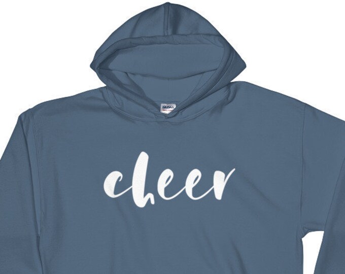 Cheer Hoodie - Cheerleading Script Hooded Sweatshirt