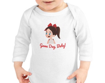 Game Day Baby Cheer Longsleeve Infant Bodysuit