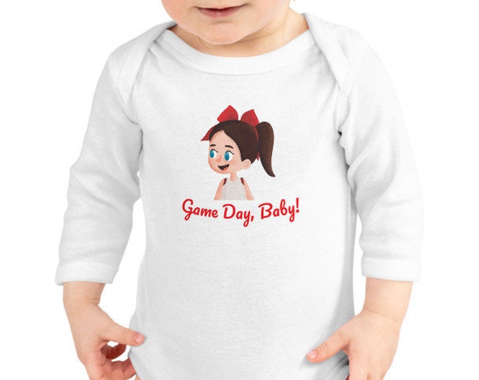 Game Day Baby Cheer Longsleeve Infant Bodysuit