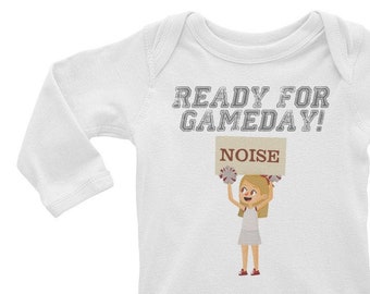 Ready for Gameday Baby Long Sleeve Bodysuit for Football Season