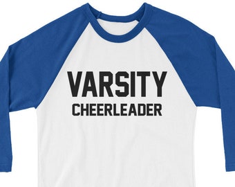 Varsity Cheerleader Baseball T-Shirt