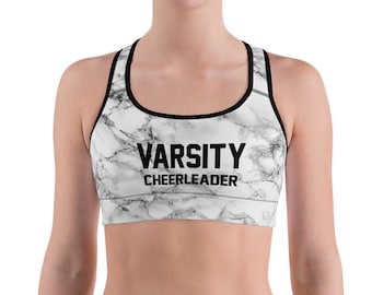 Varsity Cheerleader Marble Sports Bra