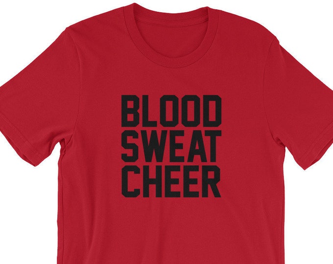 Blood Sweat Cheer T-Shirt (Cheerleading Practice Tee)