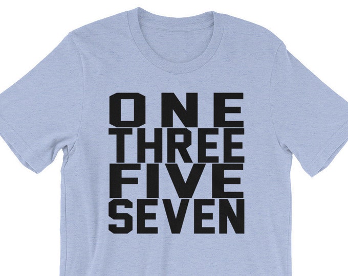 One Three Five Seven - Eight Count Cheer T-Shirt