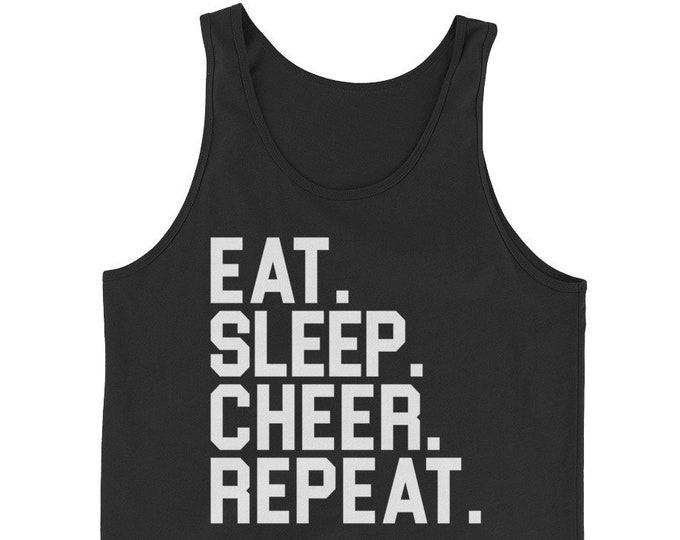 Eat Sleep Cheer Repeat - Cheerleading Practice Tank Top