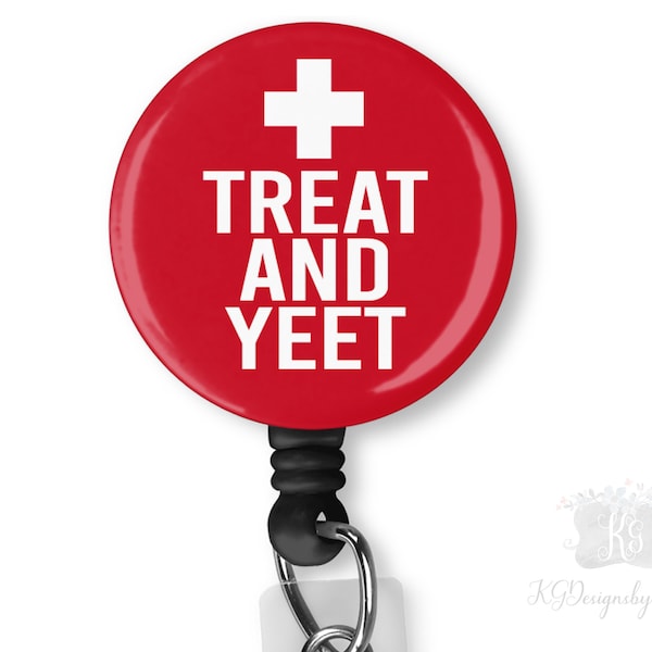 Personalized badge reels, Bone, Skeleton, I've got your back, badge clips, Nurse badge holder, Treat and Yeet