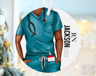 Personalized Nurse Ornament | Holiday RN Graduation Gift