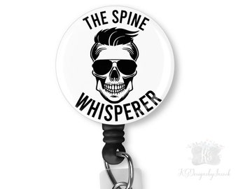 Personalized badge reels, Bone, Skeleton, Ortho, badge clips, Nurse badge holder
