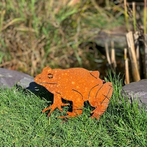 Rusty Frog - Frog - Plasma Cut - Garden Art - Rusty Art - Metal Garden Ornament - Gift - Garden Ornament - Pond