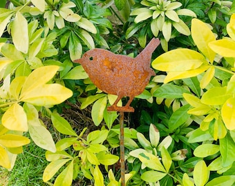 Rusty Wren - Wren - Garden Decor - Metal Decor - Gift - Rusty - Bird -  Rusty Ornament - Rusty - Outdoors - Gardening - Christmas