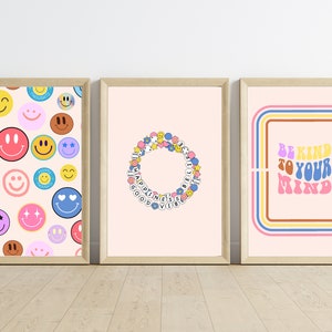 Teen Girl Wall Art, Tween Girl Digital Prints, Set of 3 Pastel Wall Art, Affirmations Print, Teen Girl Room Decor, Printable Art