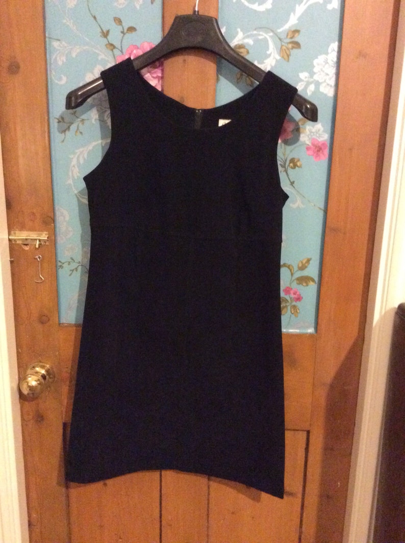 Vintage Casali Black Suede Mod Dress