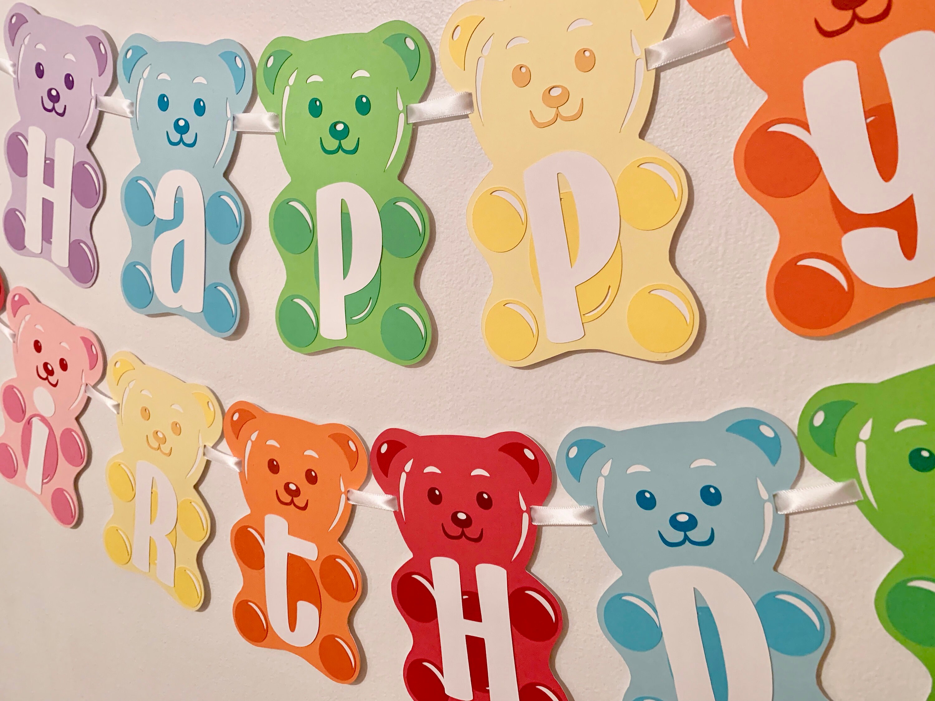 Gummy Bear Birthday Banner | Etsy