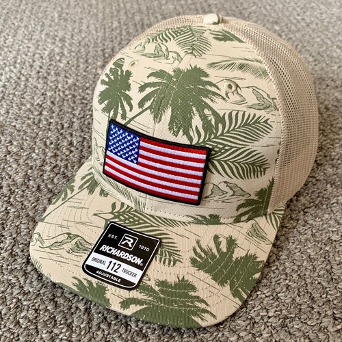 US American Flag Hat Trucker Mesh Snapback Cap Individually - Etsy